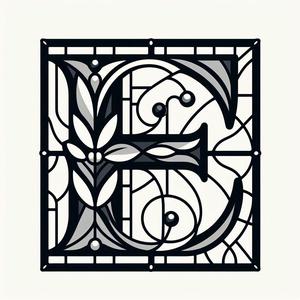 Stencil: Letter E (version 2)