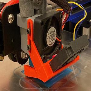Improved Fan Duct for Nimble print head for Creality type