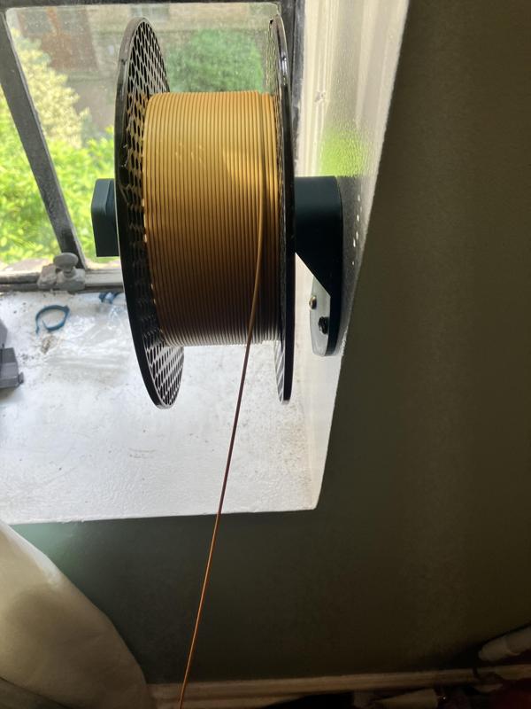 Wall mounted spool holder