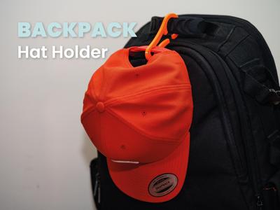 Backpack hat hook