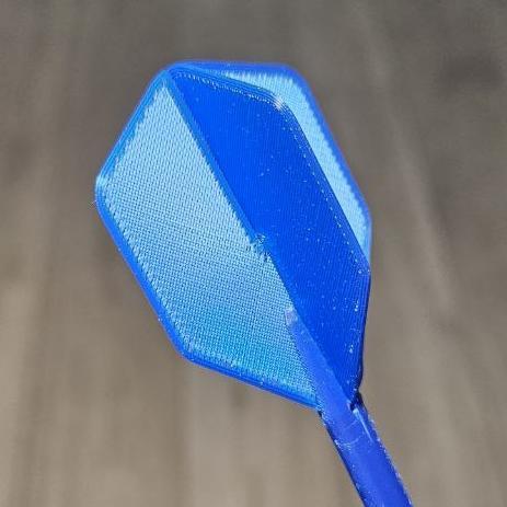 Dart flights - split assembly