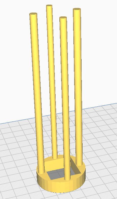 Soporte interior para leds en lampara