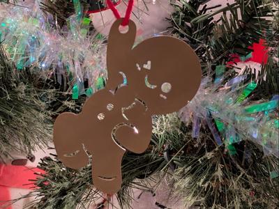 Hanging Gingerbread Man Christmas Tree Ornament