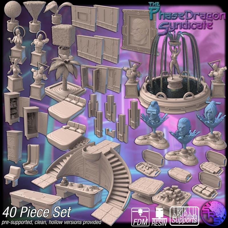 Cyberpunk Mansion Set