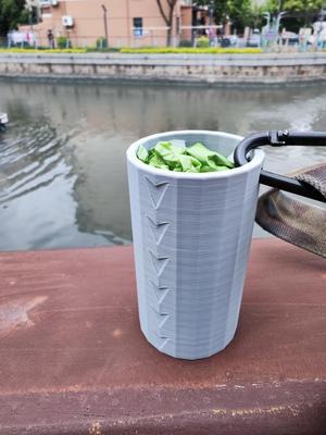 Plastic bag FIFO tube for dog feces