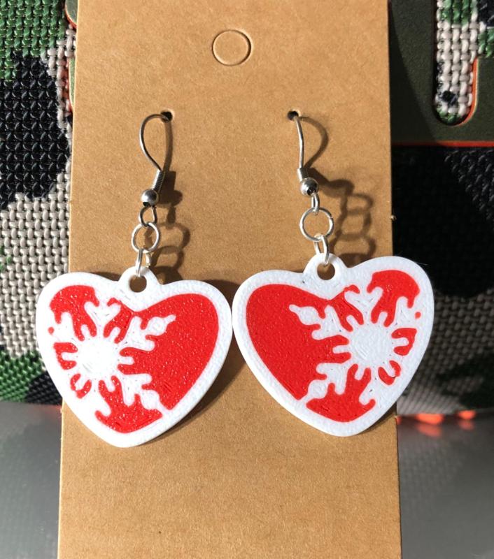 Heart Snowflake earrings AMS