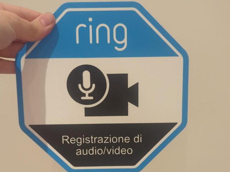 Informative Sign Ring - Video Surveillance Area 