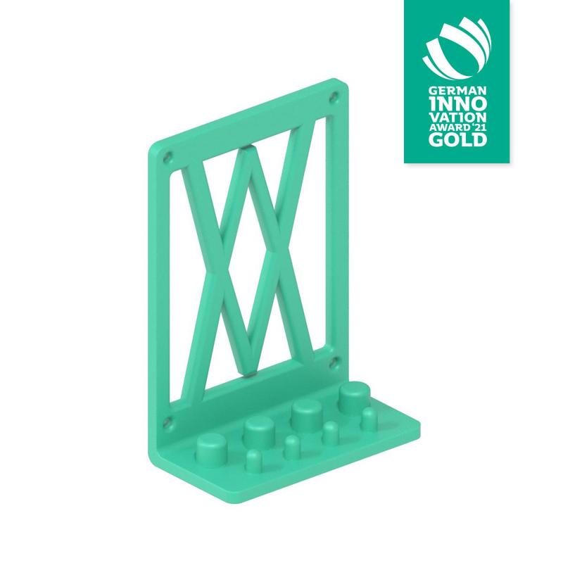 Holder for 8 Sockets - 4x 1/2" and 4x 1/4" 073 I for screws or peg board