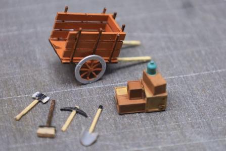 Gold drigger carts with tools