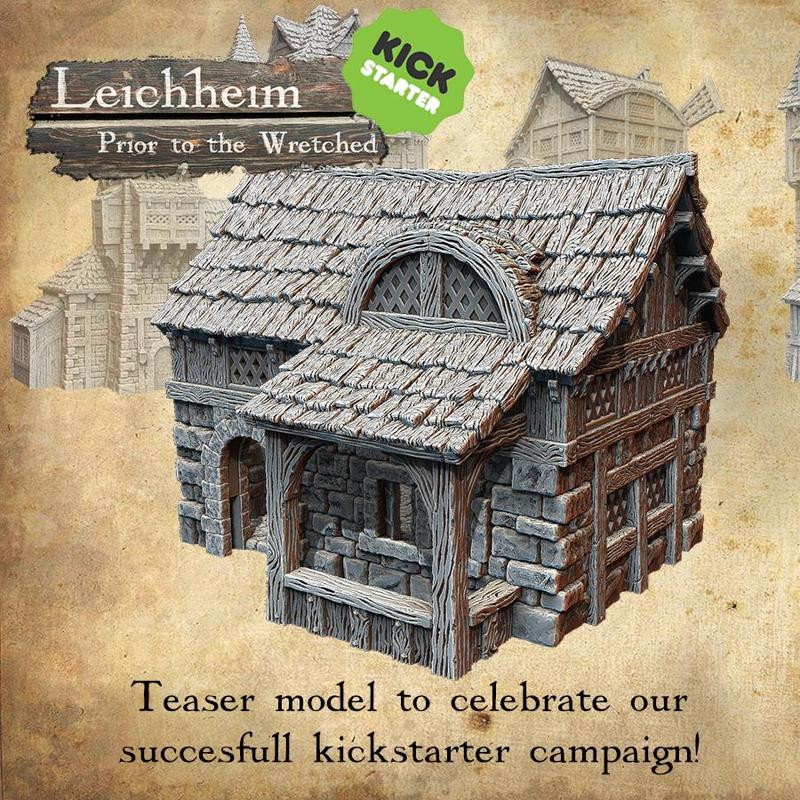 Leichheim kickstarter Teaser model Medieval citizen's building
