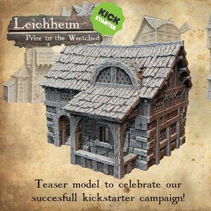 Leichheim kickstarter Teaser model Medieval citizen's building