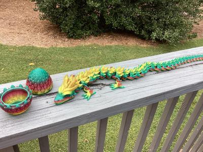 Articulated Dragon With Dragon egg