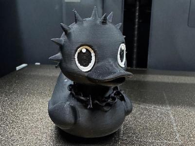 Black death rock duck figure