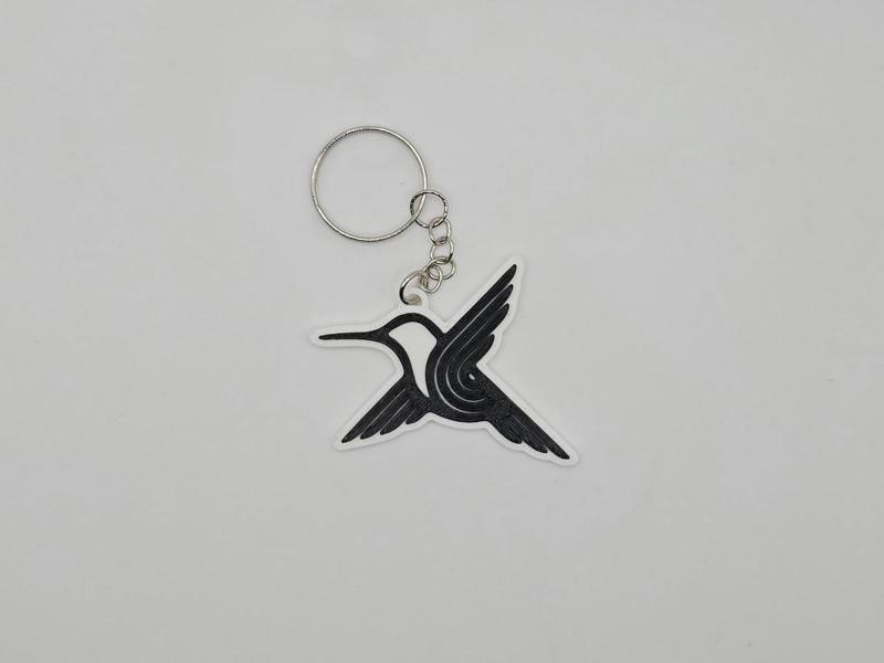 Geometric Colibri/Violetear Keychain