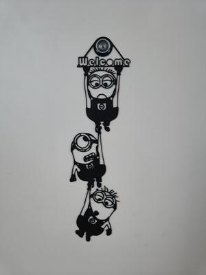 Minions mit Welcome Schriftzug / Minions with Welcome lettering