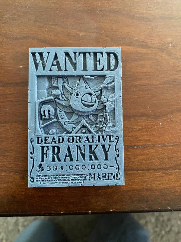 Franky Post Wano bounty poster