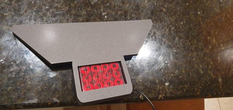 Fog or brake light frame