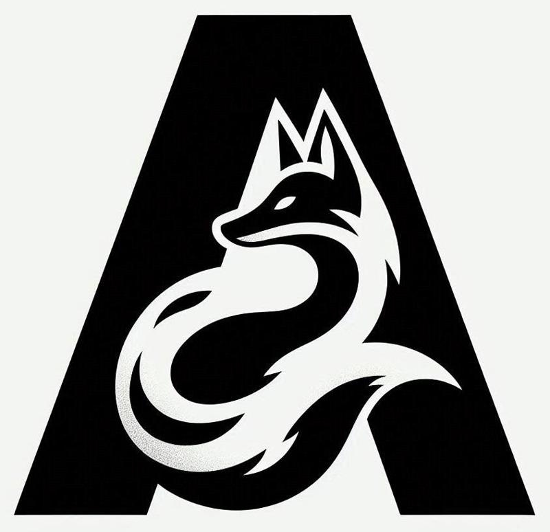 Fox alphabet: Letter A (version 1)