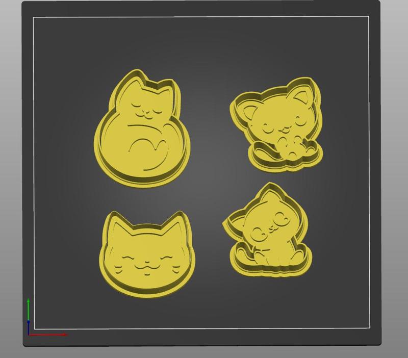 Cat Cookie Cutter Set