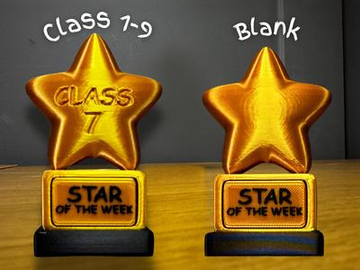 Star of the Week Trophy