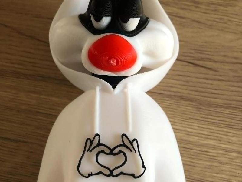 main coeur mickey pour sweat bugs bunny