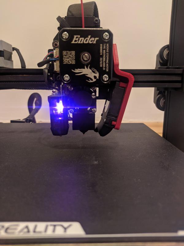 Ender 3 V3 SE Lightweight Fan Shroud (Shorter)