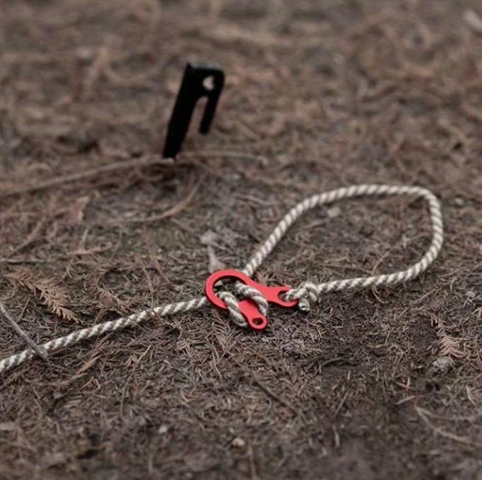 Fast Knot Rope Buckles - Adjustable Wind Rope Clips for Tents