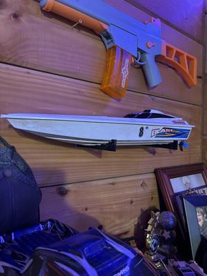 RC Boat Wall Mount