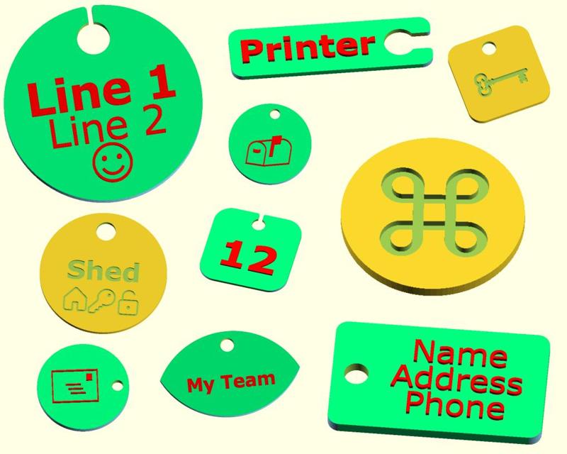 Tag Maker (OpenSCAD)
