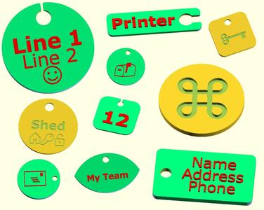 Tag Maker (OpenSCAD)