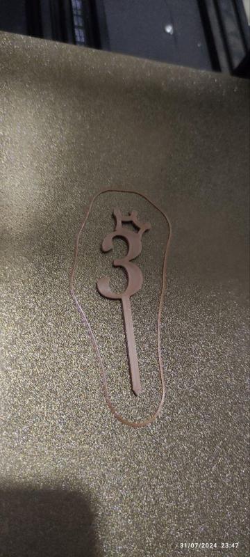 Topper decor for cupcake /number design