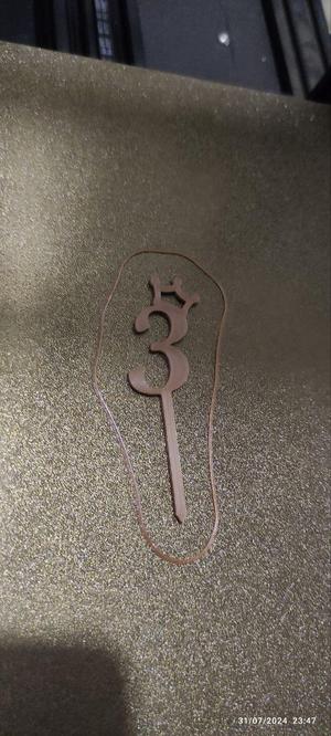 Topper decor for cupcake /number design