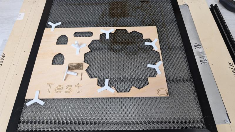 clamp honeycomb laser