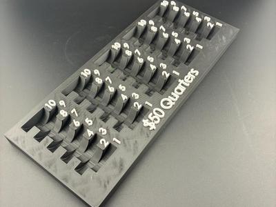 $USD Quarter Coin Sorting/Organizing Tray