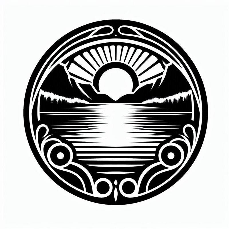 Wall art: Sunset (two colours)