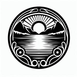 Wall art: Sunset (two colours)