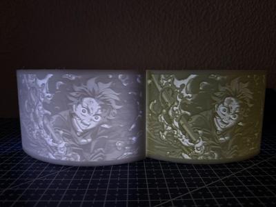 Tanjiro Kamado from Demon Slayer Lithophane