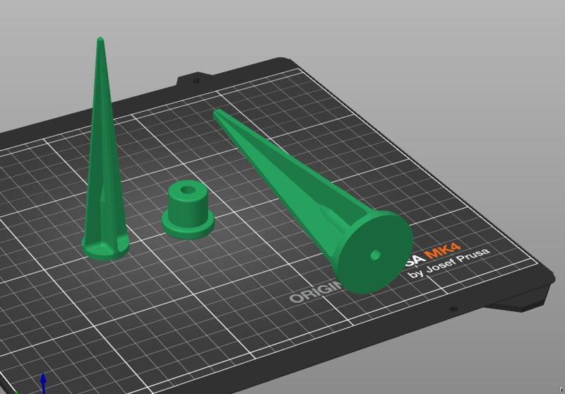 Spike Ersatz für  abgebrochene LED Gartenlampe --- Replacing a broken LED garden light spike