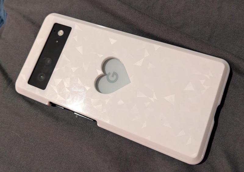 Pixel 6 with heart