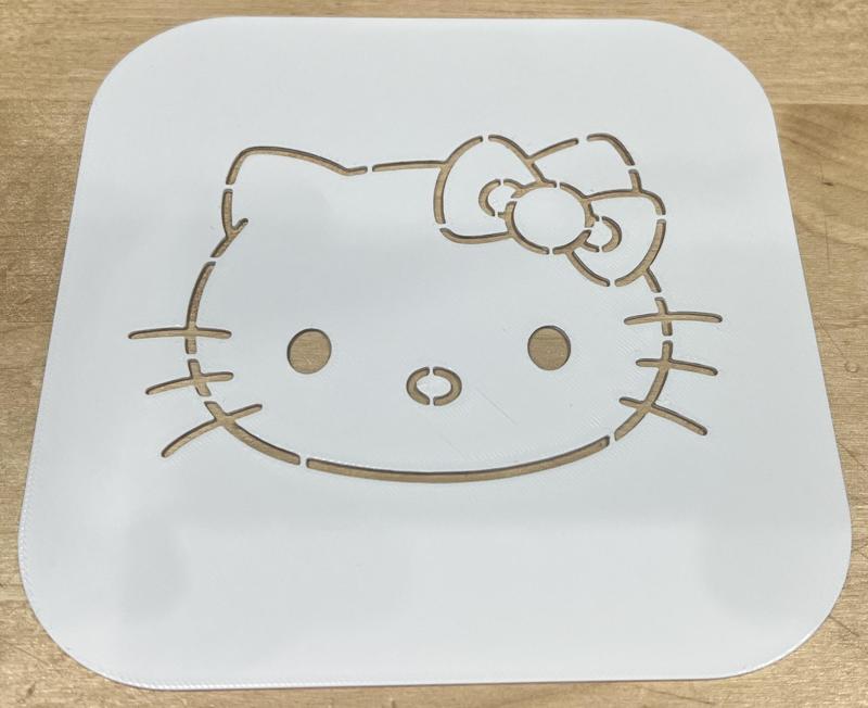 Hello Kitty Drawing Stencil