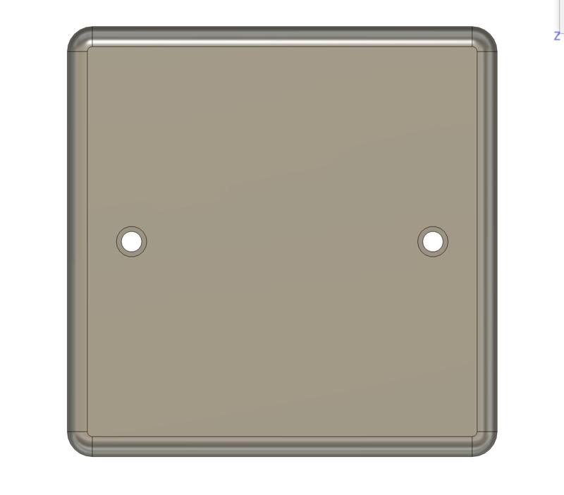 UK Single Socket Faceplate - Ring