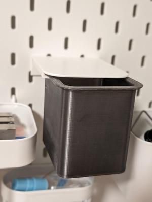 Ikea Skadis sliding bins