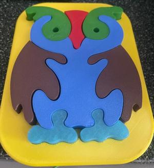 Owl - puzzle for kids