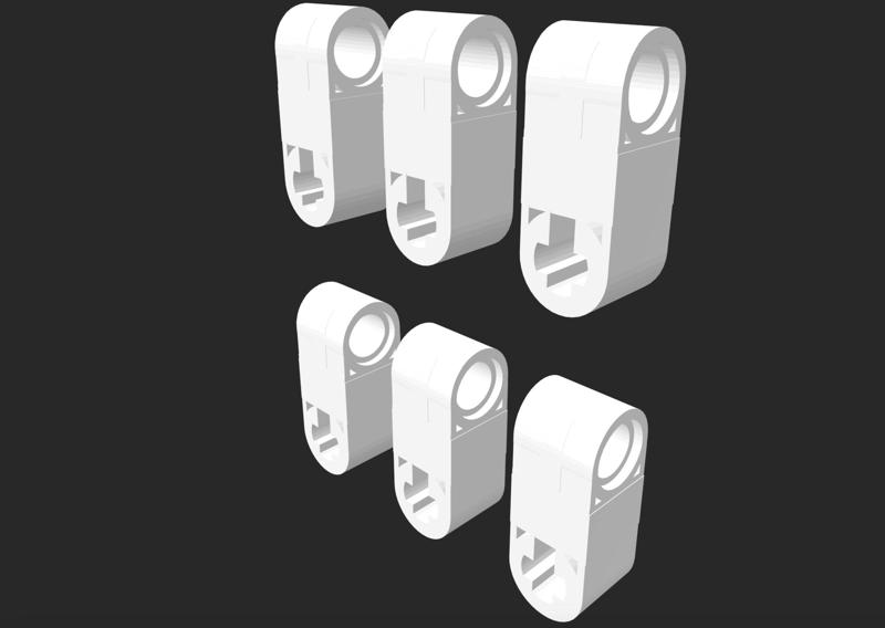 Longer a stronger Lego pin and axel piece