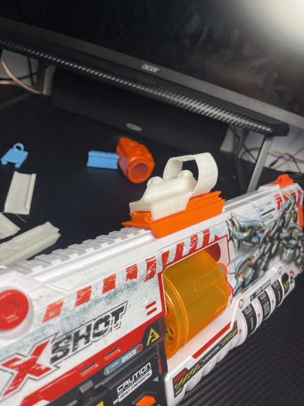 Xshot to Nerf rail converter