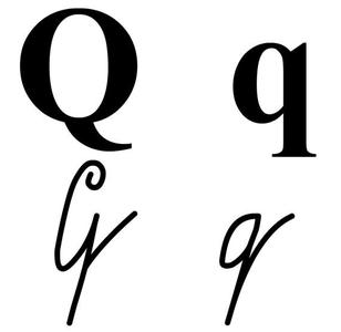 Simple letter Qq