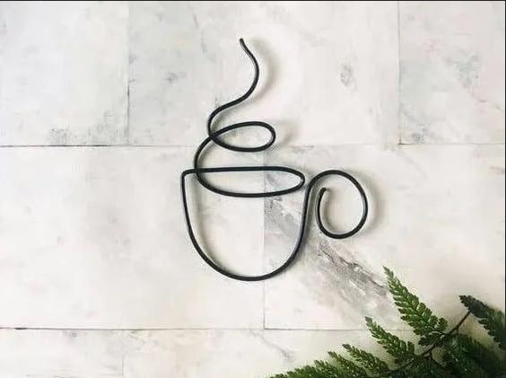 coffe logo wall mount