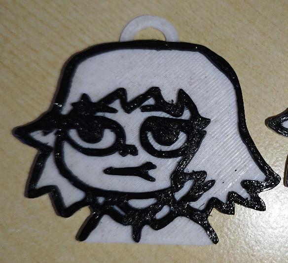 Annoyed Kim Pine - Scott Pilgrim Keychain