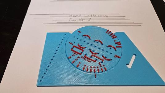 Ames Hand Lettering Guide - 3D Printable Tool