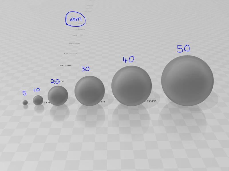 Range of Balls - 5mm to 50mm